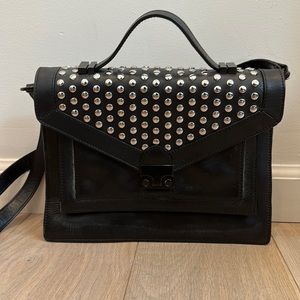 Loeffler Randal Messenger studded bag